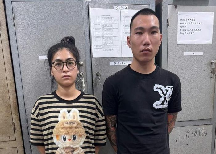 Từ trái qua, các đối tượng Hoàng Tuấn Vũ, Hoàng Văn Nha, Hoàng Thị Bích Ngọc và Hoàng Quốc Cường.