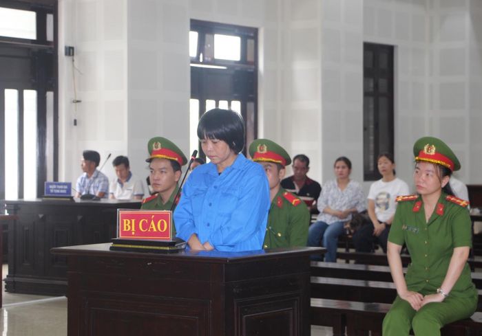 Bị cáo Na tại phiên tòa.