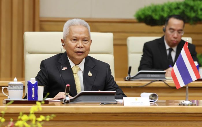  Chủ tịch Quốc hội kiêm Chủ tịch Hạ viện Thái Lan Sophon Zaram, chiều 6-8. Ảnh: QUANG PHÚC 