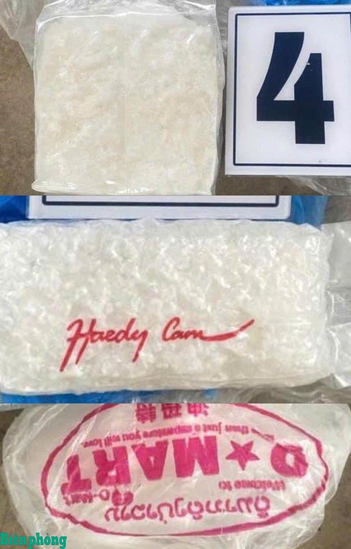 Tang vật hơn 3kg ma túy mà đối tượng Trương Tuấn Anh nhận vận chuyển thuê từ khu vực biên giới tỉnh Quảng Trị ra tỉnh Nghệ An. Ảnh: Trúc Hà