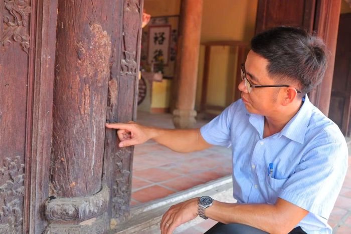 Đình làng An Định đang xuống cấp theo thời gian.
