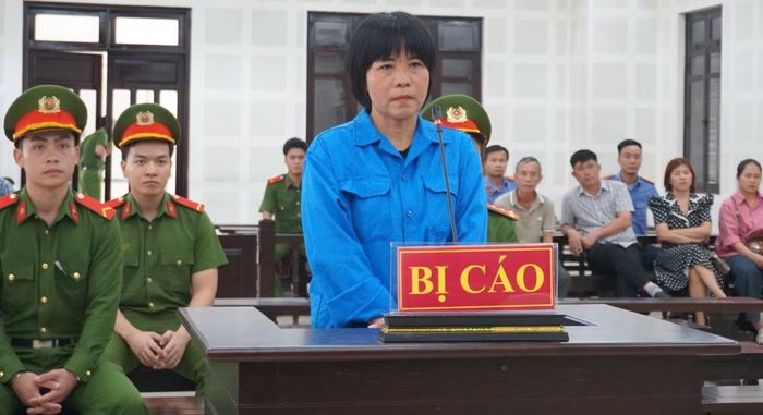 Bị cáo Tô Thị Ty Na tại phiên tòa. Ảnh: AC