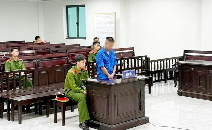 Bị cáo Trần Đình Dư tại phiên xét xử.
