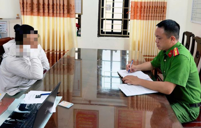 N.T.K.T. thừa nhận hành vi vi phạm, cam kết không tái phạm và chấp hành quyết định xử lý theo quy định của pháp luật. (Ảnh: CAHY).