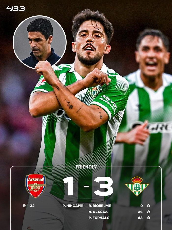 Arsenal phơi áo trước Real Betis - Ảnh: 433