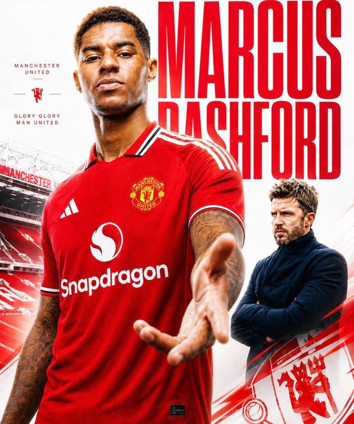 Rashford mong chờ tương lai tốt hơn dưới thời Michael Carrick - Ảnh: Ricoera