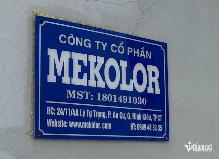 Trụ sở của Công ty cổ phần Mekolor. Ảnh: Hoài Thanh