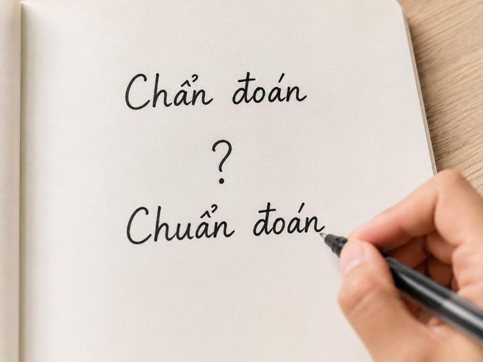 Chẩn đoán hay chuẩn đoán. Ảnh minh họa: AI