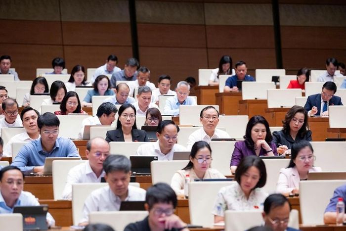Các đại biểu tham dự Phiên họp (Ảnh: CTTĐT Quốc hội).