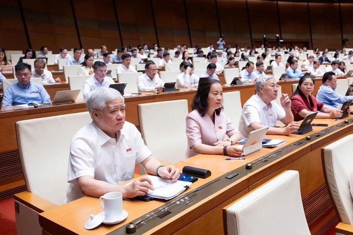 Các đại biểu tham dự Phiên họp (Ảnh: CTTĐT Quốc hội).