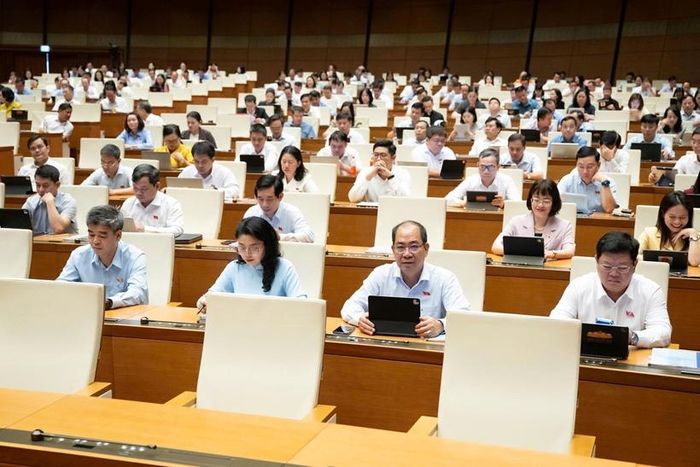 Các đại biểu tham dự Phiên họp (Ảnh: CTTĐT Quốc hội).