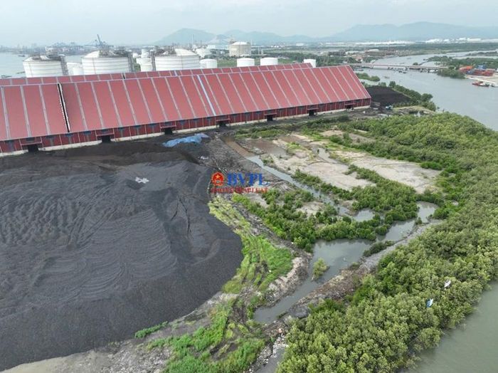  Tại thời điểm ghi nhận, phóng viên Báo Bảo vệ pháp luật cũng phát hiện bãi tập kết than của Công ty Cảng tổng hợp Cái Mép hoạt động có dấu hiệu gây ô nhiễm môi trường, nước từ các bãi than có dấu hiệu xả thẳng ra sông Thị Vải. 