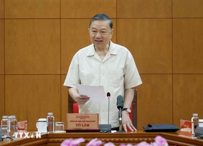 Tổng Bí thư, Chủ tịch nước Tô Lâm phát biểu. (Ảnh: Thống Nhất/TTXVN)
