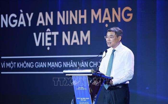 Thủ tướng Lê Minh Hưng, Trưởng ban Chỉ đạo An ninh mạng quốc gia phát động hưởng ứng Ngày An ninh mạng Việt Nam (6/8) với thông điệp “Vì một không gian mạng nhân văn cho mỗi người". Ảnh: Dương Giang/TTXVN