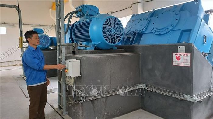 Các công trình tiêu úng được kiểm tra thường xuyên, đảm bảo vận hành tốt, sẵn sàng phục vụ tiêu úng cho các khu công nghiệp khi xảy ra mưa lớn.