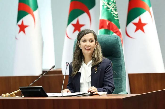 Tân Chủ tịch Quốc hội Nhân dân (Hạ viện) Algeria, bà Khalida Boufedeche. Ảnh: quochoi.vn