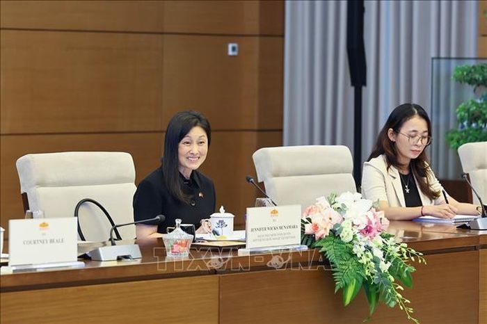 Đại sứ Hoa Kỳ tại Việt Nam Jennifer Wicks phát biểu. Ảnh: Doãn Tấn/TTXVN