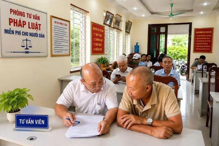 Người dân được các luật sư tư vấn, giải đáp pháp luật miễn phí ngay tại cơ sở.