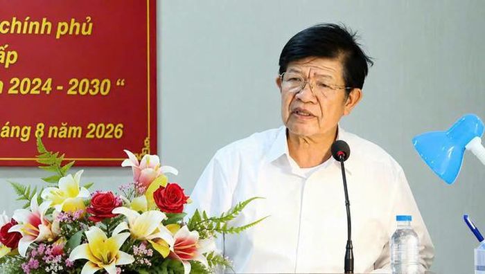 Ông Nguyễn Quốc Khánh - Ủy viên Ban Chấp hành Trung ương Hội Luật gia Việt Nam, Phó Chủ tịch Thường trực Hội Luật gia Tp.Hải Phòng phát biểu.