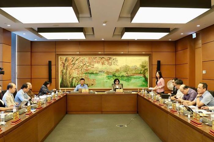 Quang cảnh tại phiên họp tổ 1 (Ảnh: Xuân Trường).