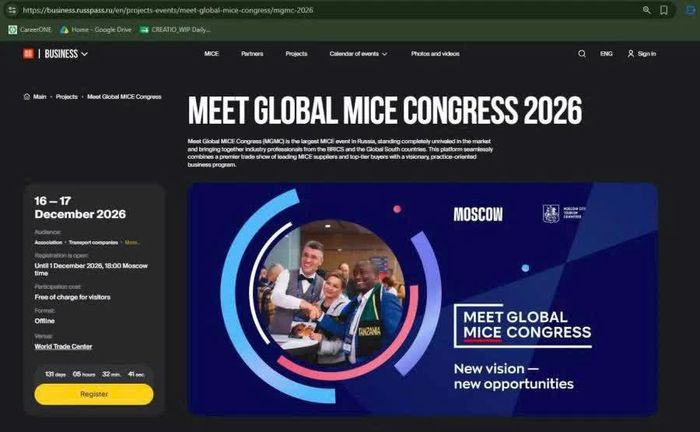 Thông tin chi tiết và cổng đăng ký tham dự MGMC 2026 hiện đã được mở trên trang web chính thức của sự kiện.