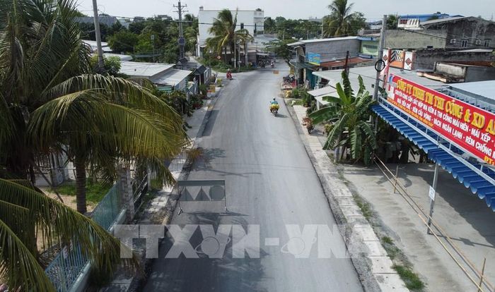 Một đoạn thuộc Dự án sửa chữa Quốc lộ 30 đã được thảm nhựa. Ảnh: Nhựt An - TTXVN