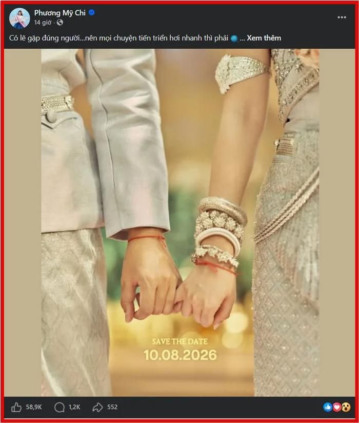 Phương Mỹ Chi gây xôn xao với poster đám cưới.