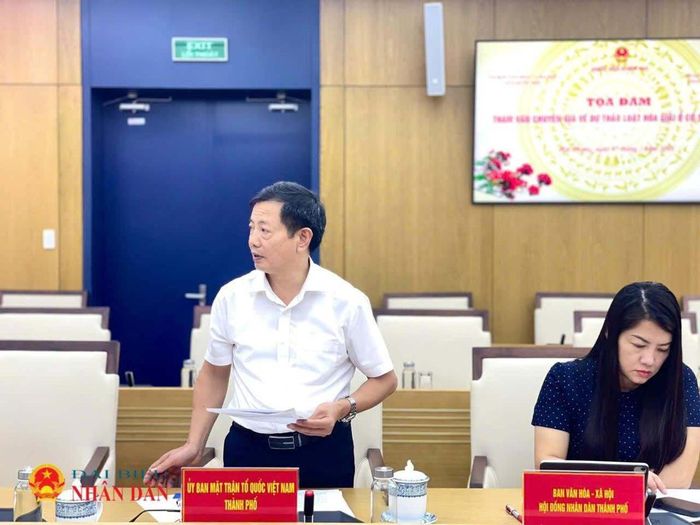 Ông Đặng Văn Hách, Phó Chủ tịch Ủy ban MTTQ Việt Nam thành phố Hải Phòng