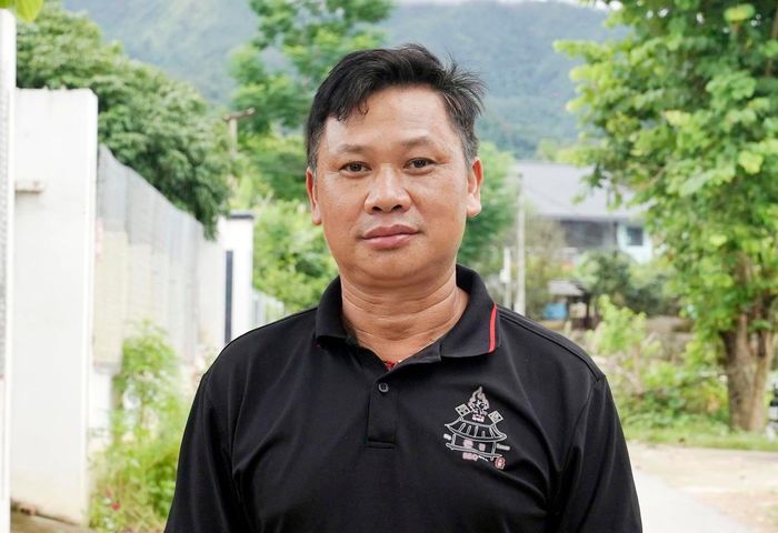 Anh Lường Văn Ngọc, thành viên CLB Gia đình hạnh phúc bản Nghịu.