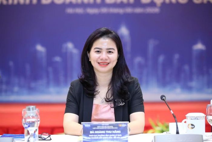 Bà Hoàng Thu Hằng, Cục phó Cục Quản lý nhà và thị trường bất động sản, Bộ Xây dựng