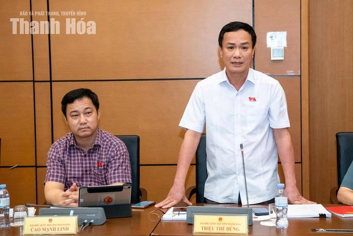 Đại biểu Triệu Thế Hùng, Đoàn ĐBQH tỉnh Thanh Hóa. Ảnh: Lâm Hiển