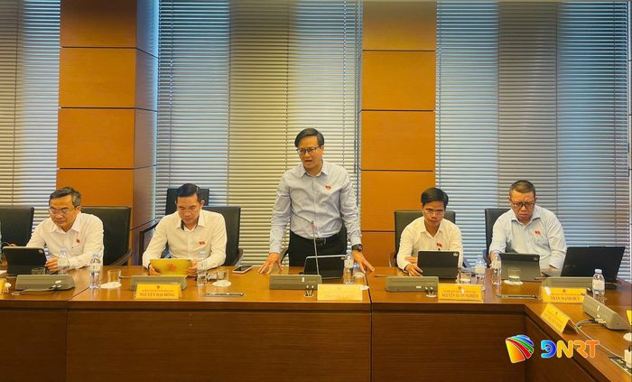 Đại biểu Phan Duy Anh phát biểu thảo luận. Ảnh: HỒNG CHÂU