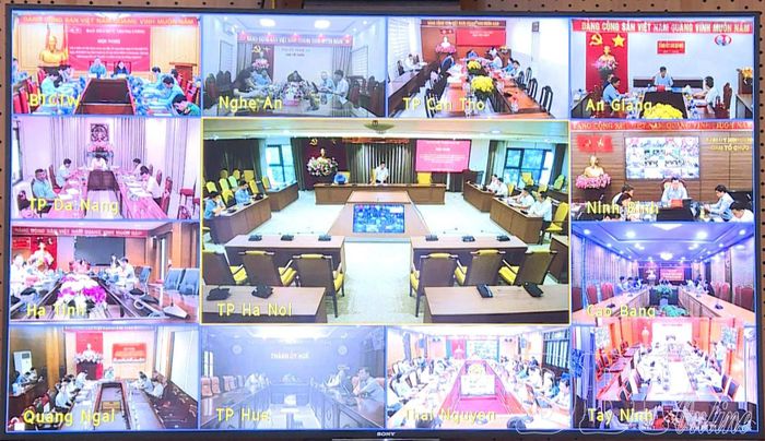 Hội nghị được tổ chức trực tuyến đến điểm cầu các tỉnh, thành phố trong cả nước.