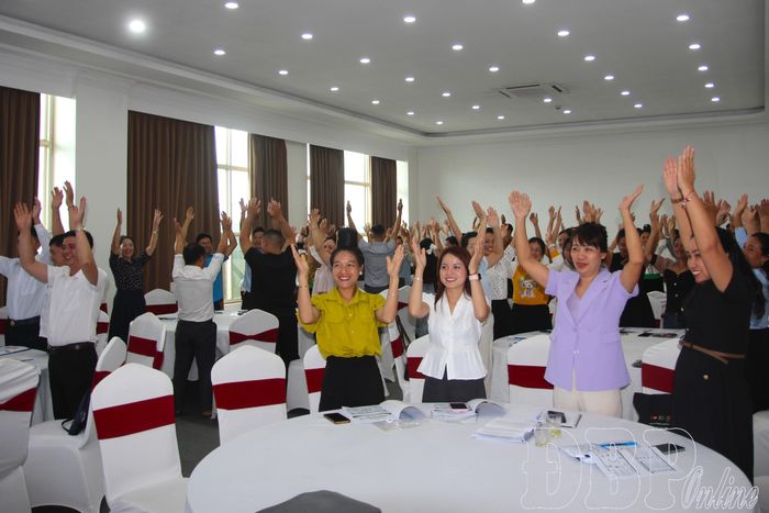 Học viên tham gia tương tác tại lớp tập huấn.