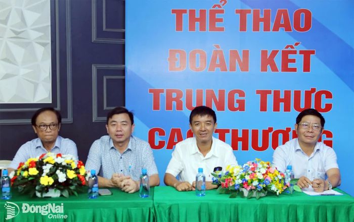 Các đại biểu tham dự lễ khai mạc Giải Billiards Đại hội Thể dục thể thao thành phố Đồng Nai lần thứ I năm 2026. Ảnh: Thủy Tiên