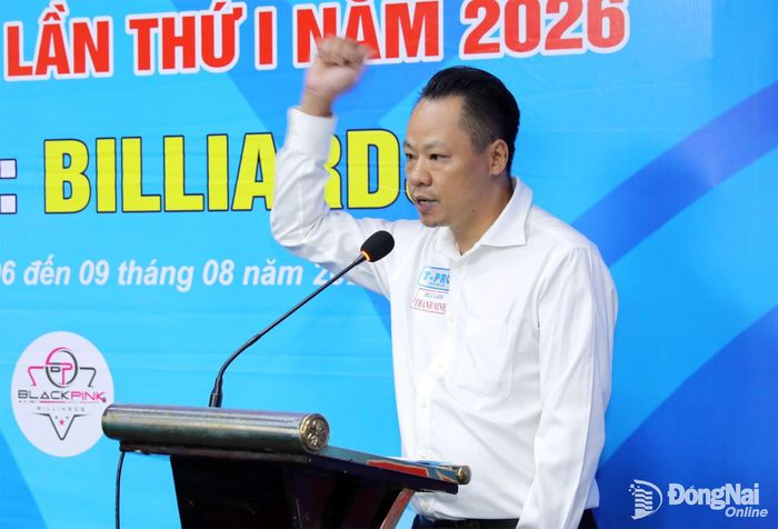 Đại diện vận động viên tuyên thệ tại lễ khai mạc. Ảnh: Thủy Tiên