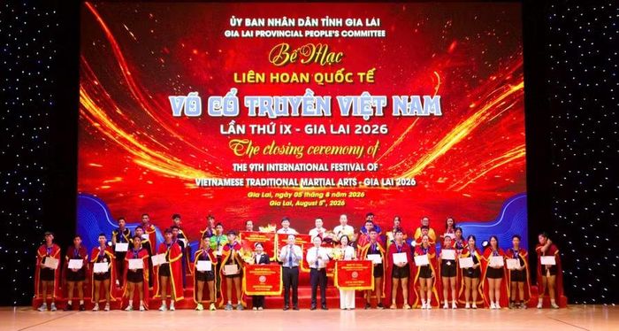  Gia Lai đứng nhất toàn đoàn nội dung quyền thuật và đối kháng với tổng cộng 30 HCV, 13 HCB và 19 HCĐ. Ảnh: H.V 
