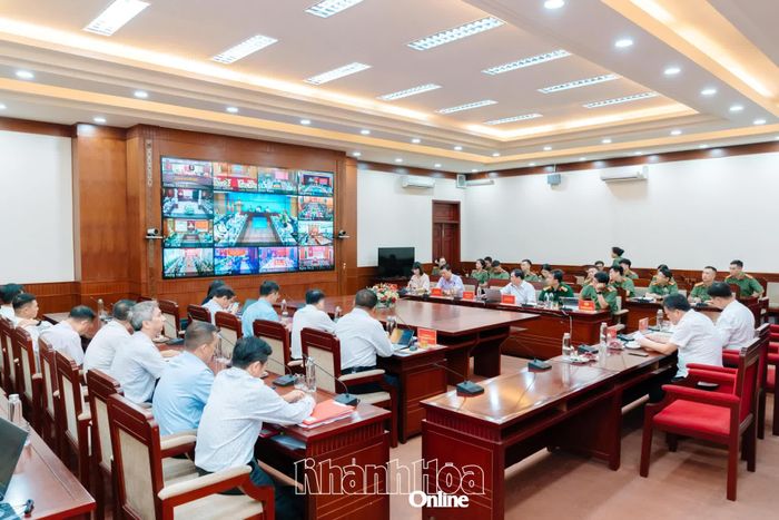 Quang cảnh phiên họp tại điểm cầu Khánh Hòa.