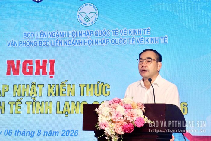 Lãnh đạo Sở Công Thương phát biểu tại hội nghị