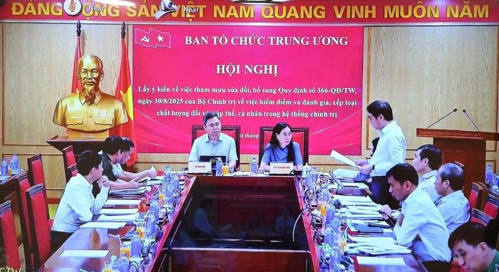 Quang cảnh hội nghị tại điểm cầu Trung ương.