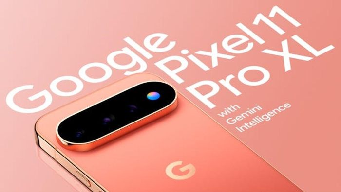 Hình ảnh mặt sau rò rỉ của Google Pixel 11 Pro XL với cụm camera phủ kính bóng bẩy