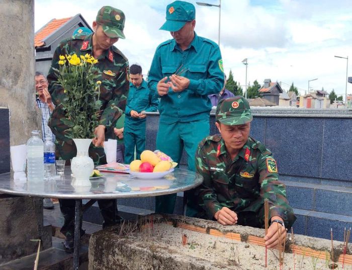 Quá trình tìm kiếm, quy tập được thực hiện trang trọng, tuân thủ đúng quy định với tinh thần trách nhiệm cao nhất