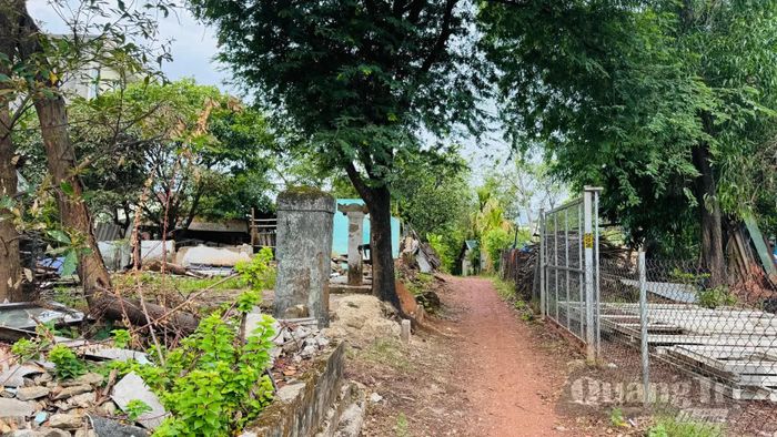 Dự án đường Lê Thánh Tông (đoạn Lê Lợi-Hùng Vương) đang tập trung công tác giải phóng mặt bằng - Ảnh: M.T