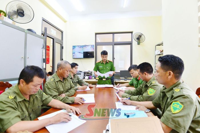 Công an xã Phiêng Khoài triển khai các nhiệm vụ bảo đảm tình hình an ninh trật tự tại cơ sở.