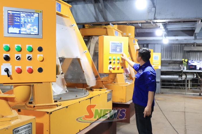 Dây chuyền chế biến hiện đại của Công ty CP Mía đường Sơn La.
