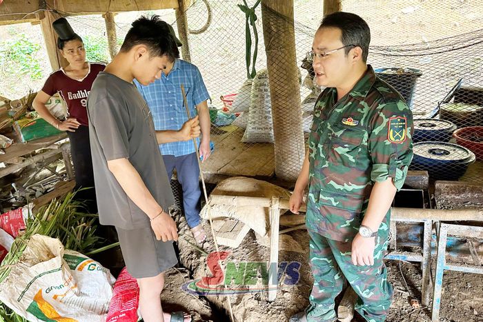 Lãnh đạo xã Nậm Lầu chỉ đạo khắc phục thiệt hại do thiên tai trên địa bàn 