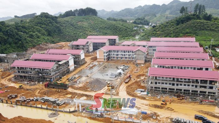 Công trình Trường nội trú liên cấp TH-THCS các xã Phiêng Khoài.