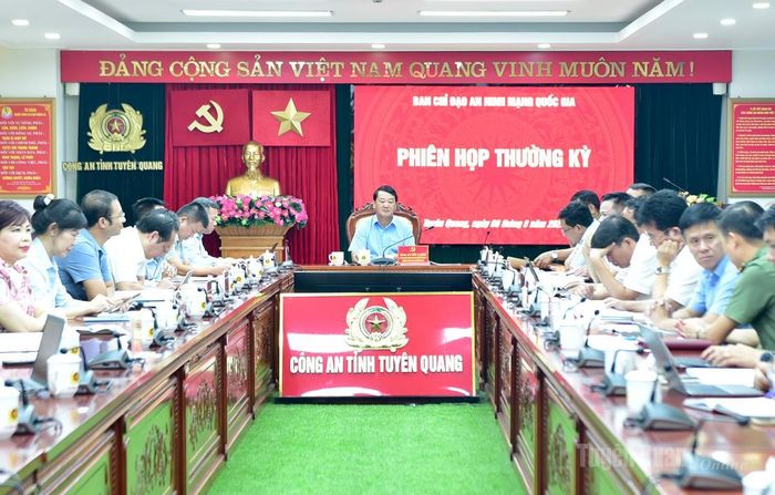 Các đại biểu dự phiên họp tại điểm cầu tỉnh Tuyên Quang.