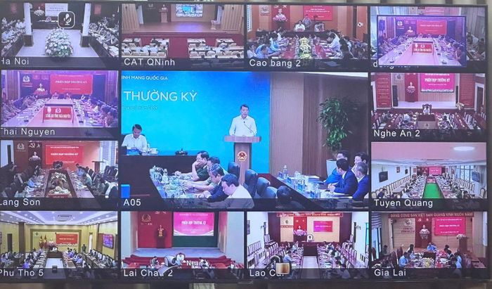 Hội nghị được kết nối trực tuyến đến các tỉnh, thành phố trên cả nước.