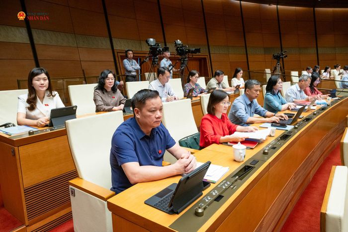 Các đại biểu tham dự phiên họp. Ảnh: Phạm Thắng